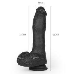 ZENN Super Soft Realistic Dick 22 cm mit Stossbewegung,...