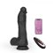 ZENN Super Soft Realistic Dick 22 cm mit Stossbewegung, Vibration & Wärmefunktion Schwarz