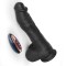 ZENN Super Soft Realistic Dick 22 cm mit Stossbewegung, Vibration & Wärmefunktion Schwarz