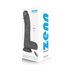 ZENN Super Soft Realistic Dick 22,2 cm mit Stossbewegung, Vibration & Wärmefunktion Schwarz