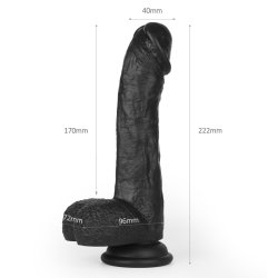 ZENN Super Soft Realistic Dick 22,2 cm mit Stossbewegung,...