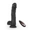ZENN Super Soft Realistic Dick 22,2 cm mit Stossbewegung, Vibration & Wärmefunktion Schwarz