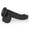 ZENN Super Soft Realistic Dick 22,2 cm mit Stossbewegung, Vibration & Wärmefunktion Schwarz
