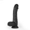 ZENN Super Soft Realistic Dick 22,2 cm mit Stossbewegung, Vibration & Wärmefunktion Schwarz