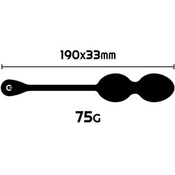 RITHUAL Nisha Rechargeable Kegel Beads Schwarz