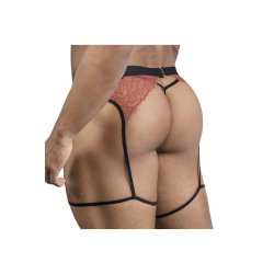 CANDYMAN String et Porte-Jarretelles Moreyo Terracotta
