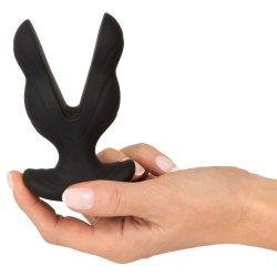 ANOS Power Expander Anal-Plug mit Vibration, Elektro-Stimulation & Fernbedienung Schwarz