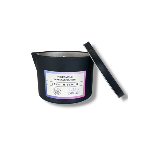 EYE OF LOVE Bloom Pheromone Massage Candle Lilac Dream Attract Him 150 ml