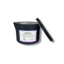 EYE OF LOVE Bloom Pheromone Massage Candle Lilac Dream...