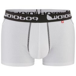 W010609 Ribbed Panty Weiss