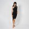 W010609 Tank Top-Kleid Unisex Schwarz