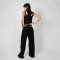 W010609 Tank Top-Kleid Unisex Schwarz