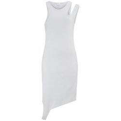 W010609 Tank Top-Kleid Unisex Weiss