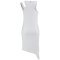 W010609 Tank Top-Kleid Unisex Weiss