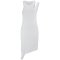 W010609 Tank Top-Kleid Unisex Weiss