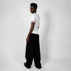 W010609 Ribbed T-Shirt Unisex Weiss