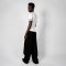 W010609 Ribbed T-Shirt Unisex Weiss
