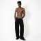 W010609 Hose Lang Unisex Schwarz