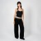 W010609 Hose Lang Unisex Schwarz