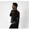 W010609 Mesh-Shirt Langarm Unisex Schwarz