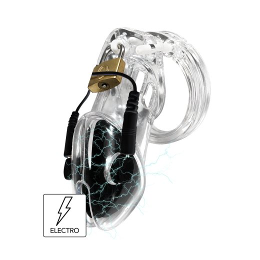 HIDDEN DESIRE Extreme Electro Cock Cage Transparent