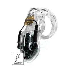 HIDDEN DESIRE Extreme Electro Cock Cage Transparent