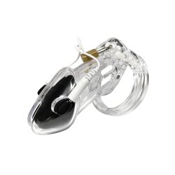 HIDDEN DESIRE Extreme Electro Cock Cage Transparent