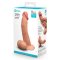 B-VIBE Slipskin Girthy Curvy Dildo Ø 4.2 cm x 20 cm Mocca