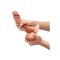 B-VIBE Slipskin Girthy Curvy Dildo Ø 4.2 cm x 20 cm Mocca