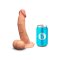 B-VIBE Slipskin Girthy Curvy Dildo Ø 4.2 cm x 20 cm Mocca