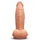 B-VIBE Slipskin Girthy Dildo Ø 5,1 cm x 17,8 cm Mocca