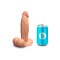 B-VIBE Slipskin Girthy Dildo Ø 5,1 cm x 17,8 cm Mocca