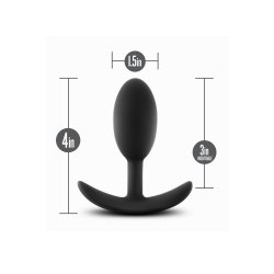 BLUSH Anal Adventures Plantinum Vibra Slim Plug Medium