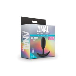 BLUSH Anal Adventures Plantinum Vibra Slim Plug Medium