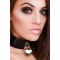KINKY DIVA Halsband mit Herzschloss One Size Schwarz/Silber