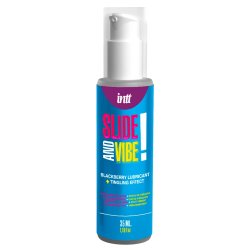 INTT Slide and Vibe! Brombeer-Gleitgel mit Prickeleffekt...