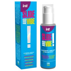 INTT Slide and Vibe! Brombeer-Gleitgel mit Prickeleffekt...