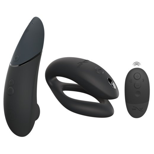 LUST & LUXURY Geschenkset mit WOMANIZER Next + WE-VIBE Sync O Schwarz