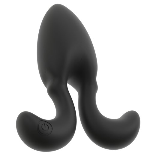 ANOS Vibrating Butt PLug mit flexiblen Armen & Fernbedienung 8 x 3.8cm Schwarz