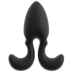 ANOS Vibrating Butt PLug mit flexiblen Armen & Fernbedienung 8 x 3.8cm Schwarz