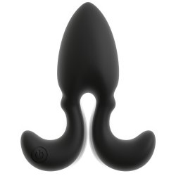 ANOS Vibrating Butt PLug mit flexiblen Armen & Fernbedienung 8 x 3.8cm Schwarz