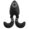 ANOS Vibrating Butt PLug mit flexiblen Armen & Fernbedienung 8 x 3.8cm Schwarz