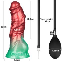 LOVETOY Dual Density Inflatable Dildo Ø 4,5 cm x...