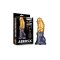 LOVETOY Dual Density Inflatable Dildo Ø 4,5 cm x 19 cm Gold/Schwarz