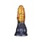 LOVETOY Dual Density Inflatable Dildo Ø 4,5 cm x 19 cm Gold/Schwarz
