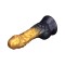 LOVETOY Dual Density Inflatable Dildo Ø 4,5 cm x 19 cm Gold/Schwarz