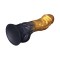 LOVETOY Dual Density Inflatable Dildo Ø 4,5 cm x 19 cm Gold/Schwarz