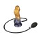 LOVETOY Dual Density Inflatable Dildo Ø 4,5 cm x 19 cm Gold/Schwarz