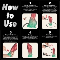 LOVETOY Dual Density Inflatable Dildo Ø 5 cm x 20,3 cm Rot/Grün