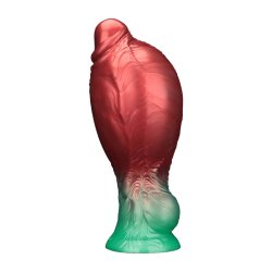 LOVETOY Dual Density Inflatable Dildo Ø 5 cm x 20,3 cm Rot/Grün